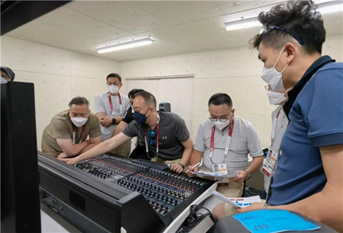 东京奥运会声光视讯工作团队